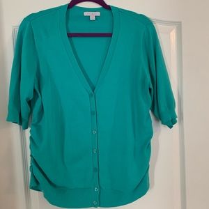 Teal cardigan